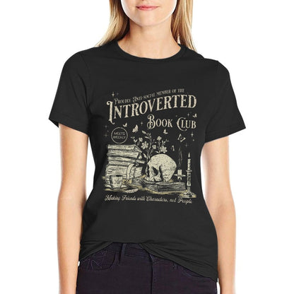 Retro Proud Anti Social Member Of Introverted Book Club  Affordable Price T-Shirt