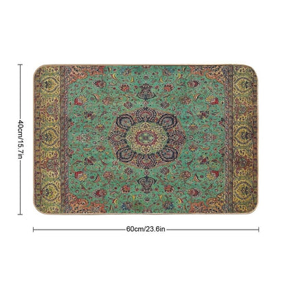 Vintage Antique Persian Carpet Bath Mat