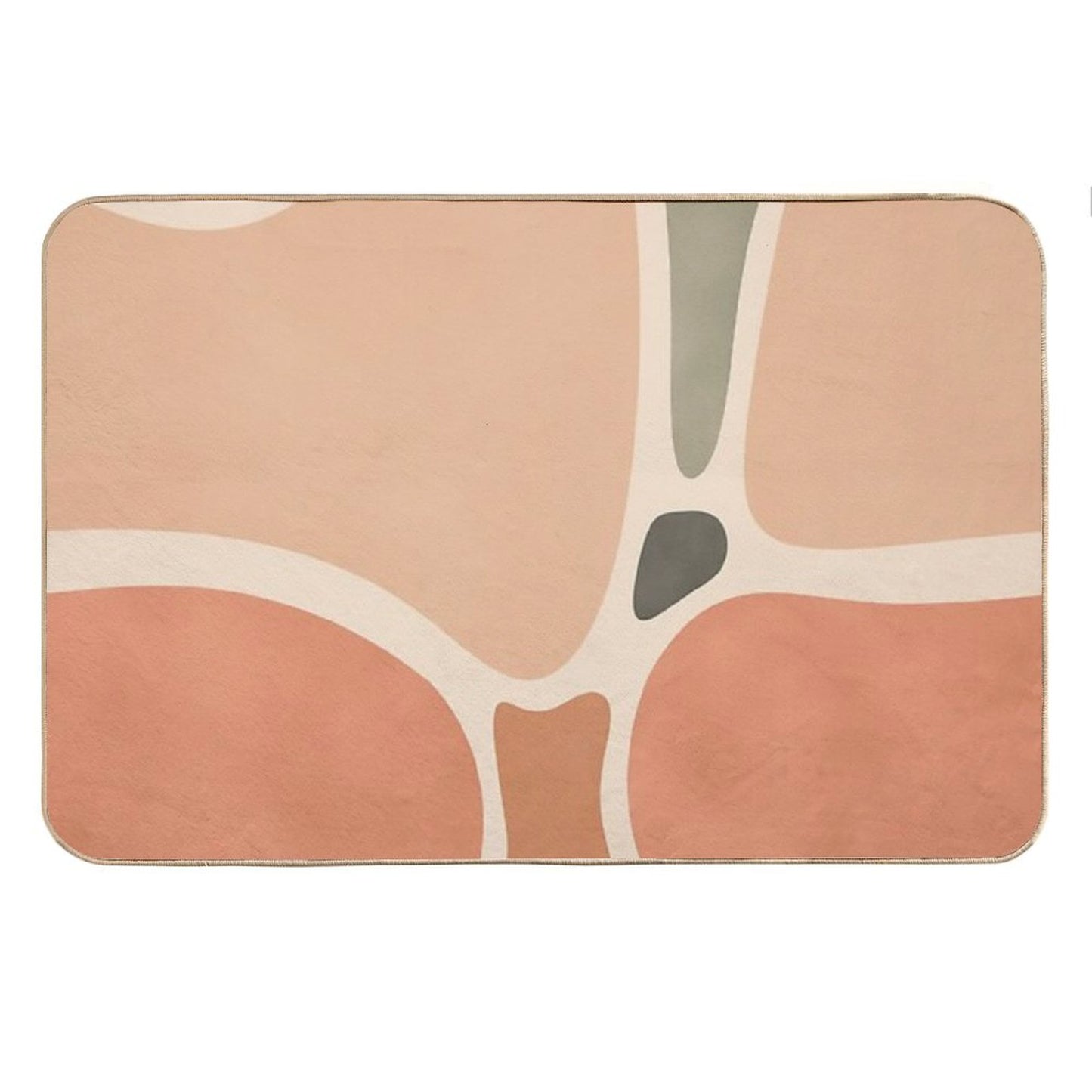 Terracotta Shapes Bath Mat