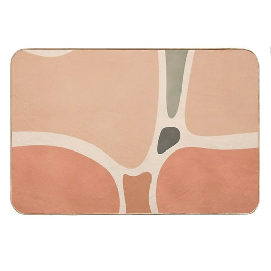 Terracotta Shapes Bath Mat