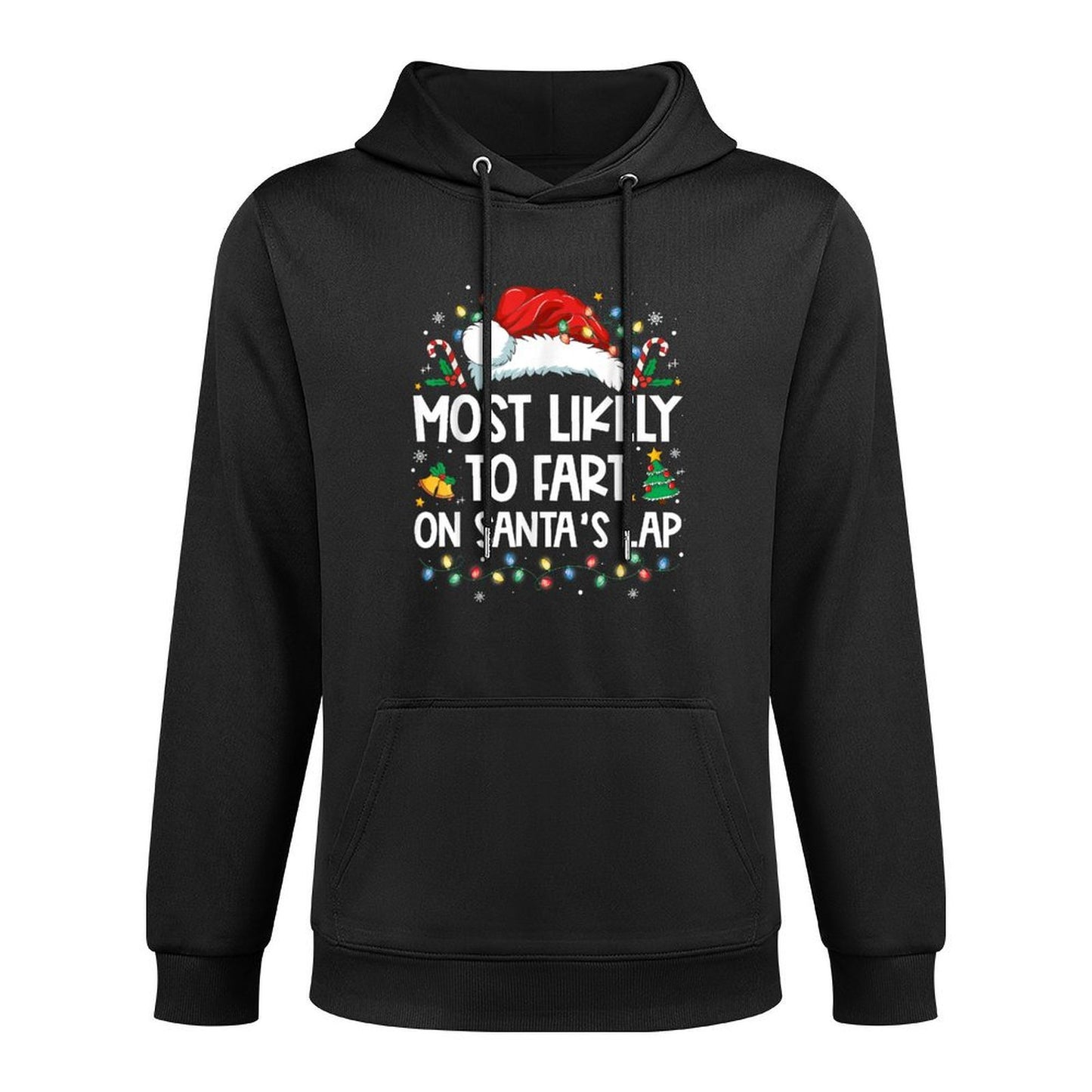 Most Likely To Fart On Santas Lap Family Christmas Holiday Pilling-Resistant Hoodie