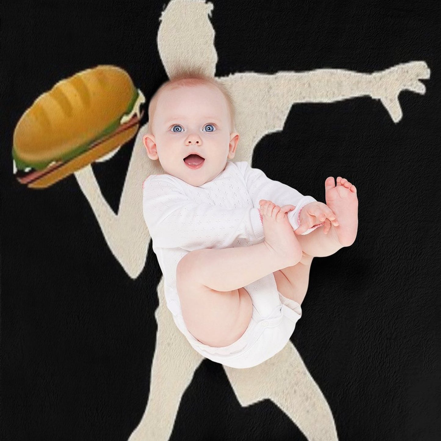 Free DC Resistance Sub Sandwich - Protest Movement Throw Blanket