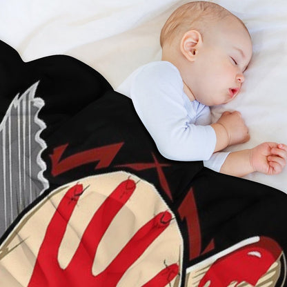 Heavy Skull Metal Throw Blanket