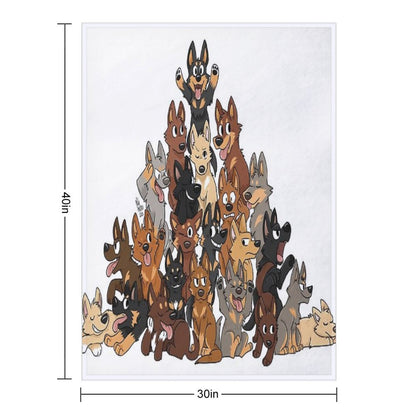 Kelpie Pile Throw Blanket