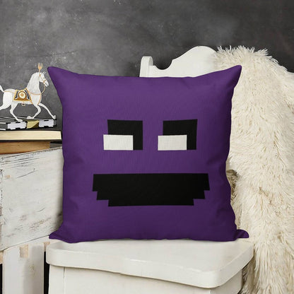 Fnaf Purple Guy Linen Throw Pillow Cover