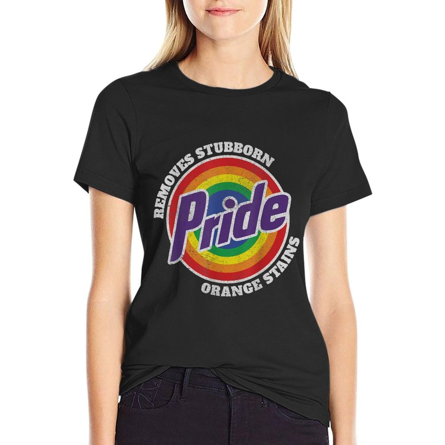 Resist Trump Remove Stubborn Orange Stains Pride Month LGBTQ  Trendy Pattern T-Shirt