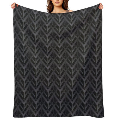 Abstract Pattern 3d Geometric Figures. Throw Blanket