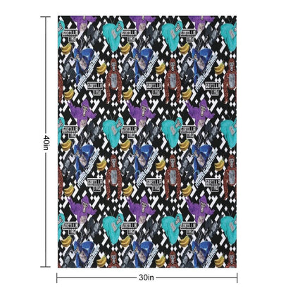 Gorilla Tag VR Gamer Merch Pixel Monke Throw Blanket