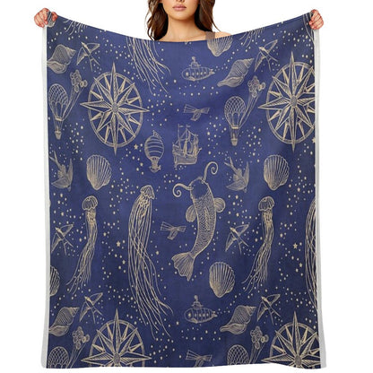 Ocean Meets Sky - Hardcase Throw Blanket