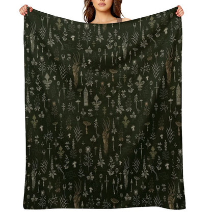 Forest And Field Guardian Throw Blanket