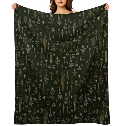 Forest And Field Guardian Throw Blanket