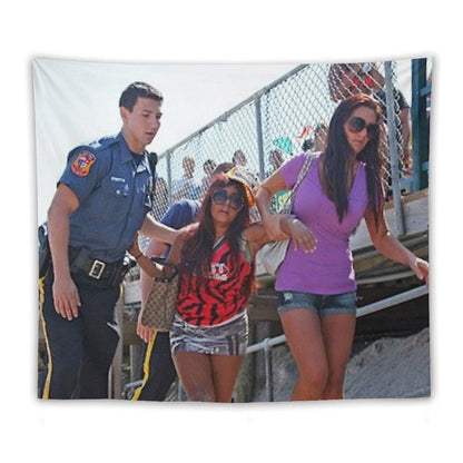 Snooki Getting Arrested on The Beach Tapestry
