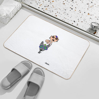 !  Repositionable Bath Mat