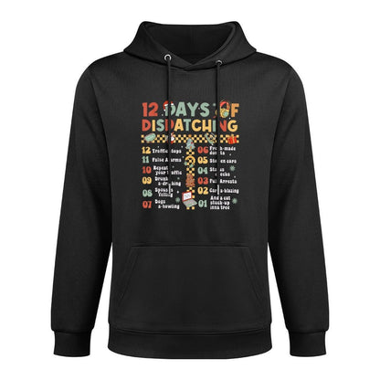12 Days Of Dispatching 911 Dispatcher Christmas Pajama Versatile Streetwear Hoodie