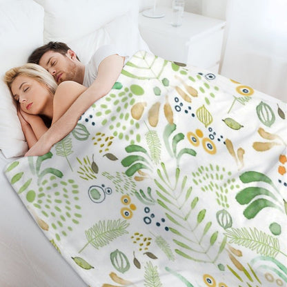 Lovely Green Throw Blanket