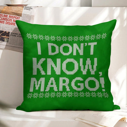 I Don't KNOW, MARGO! Linen Throw Pillow Cover