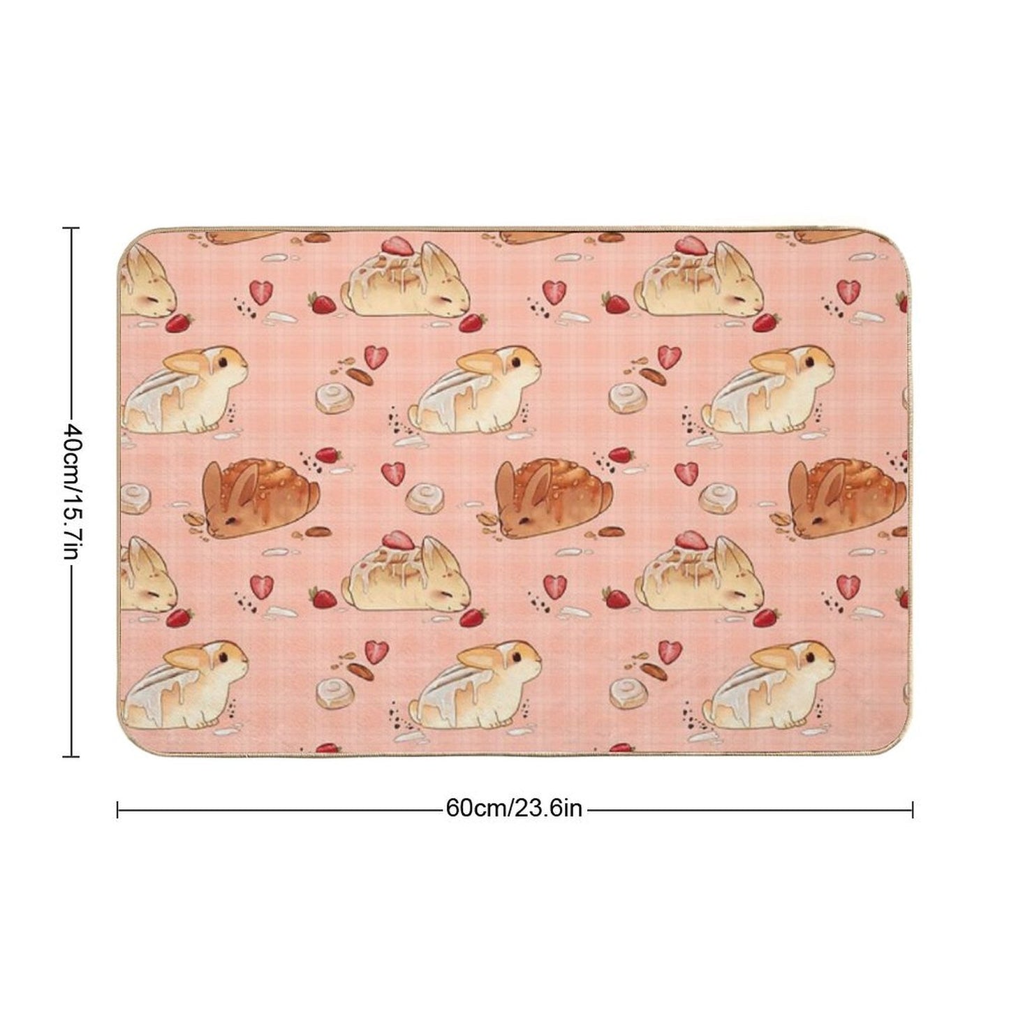 Cinnabunnies- Cinnamon Roll Bunnies Bath Mat