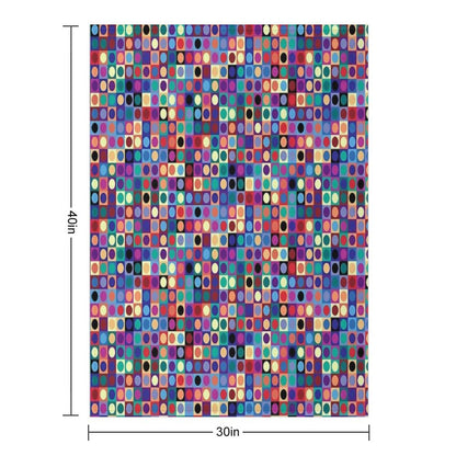 Vasarely Inspired Throw Blanket