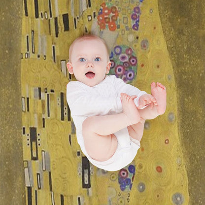 The Kiss - Gustav Klimt Throw Blanket