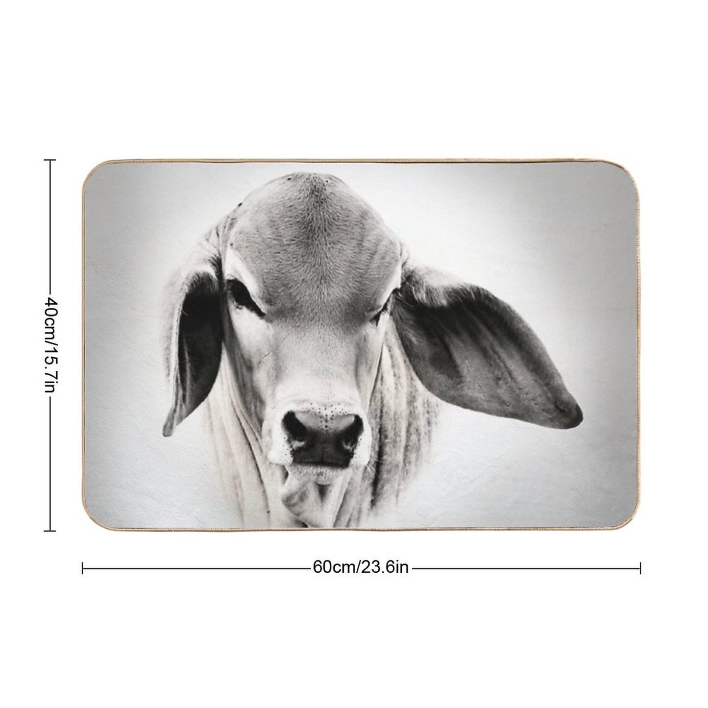 BRAHMAN CALF, WALL ART AND DESIGNS Bath Mat