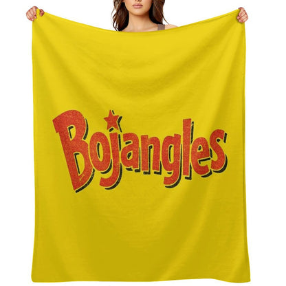 Bojangles - Vintage Faded Texture Logo Throw Blanket