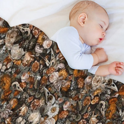 Baroque Macabre Throw Blanket