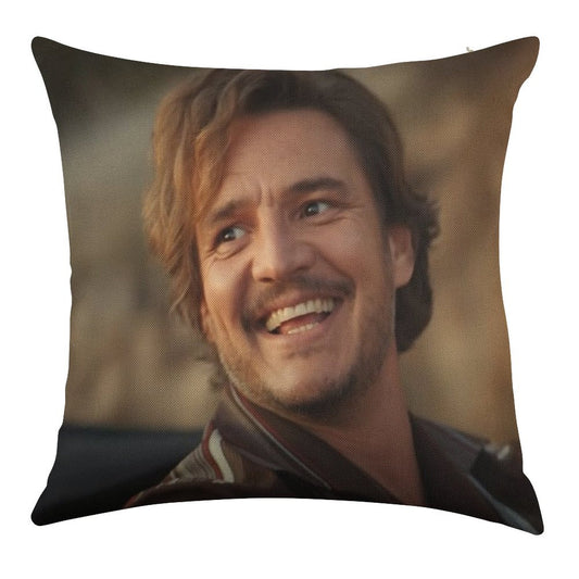Unhinged Pedro Pascal Linen Throw Pillow Cover