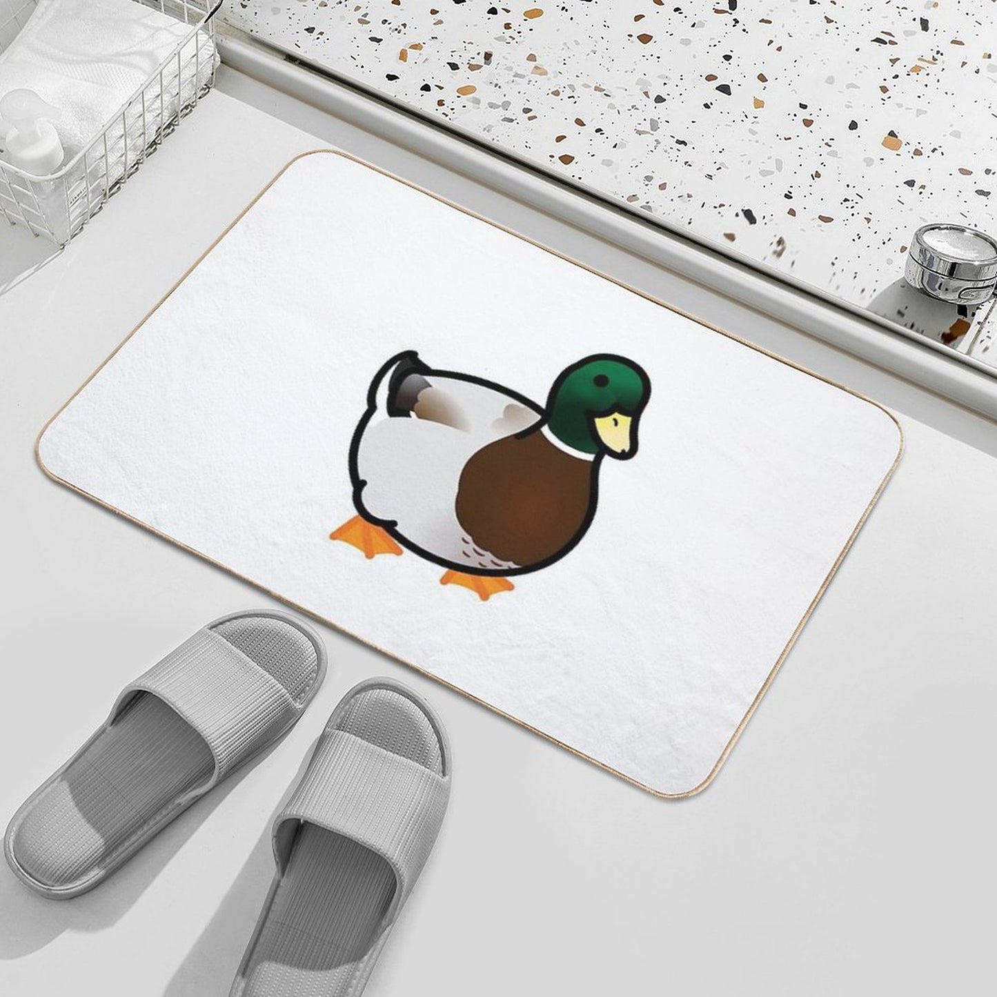 Chubby Mallard Duck Bath Mat