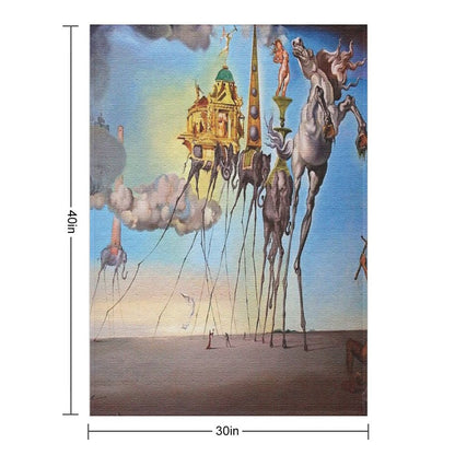 The Temptation of St. Anthony Throw Blanket