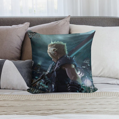 Cloud Final Fantasy VII Remake Soft Decorative Cover Throw Pillow