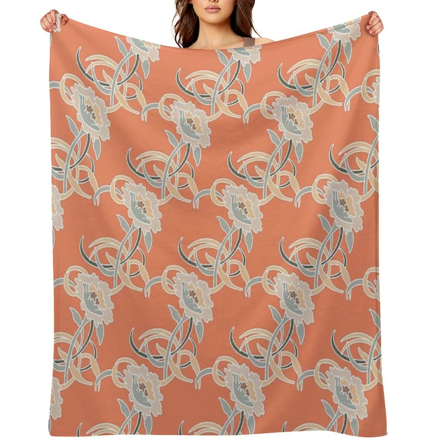 Golden Girls Couch Pattern Throw Blanket