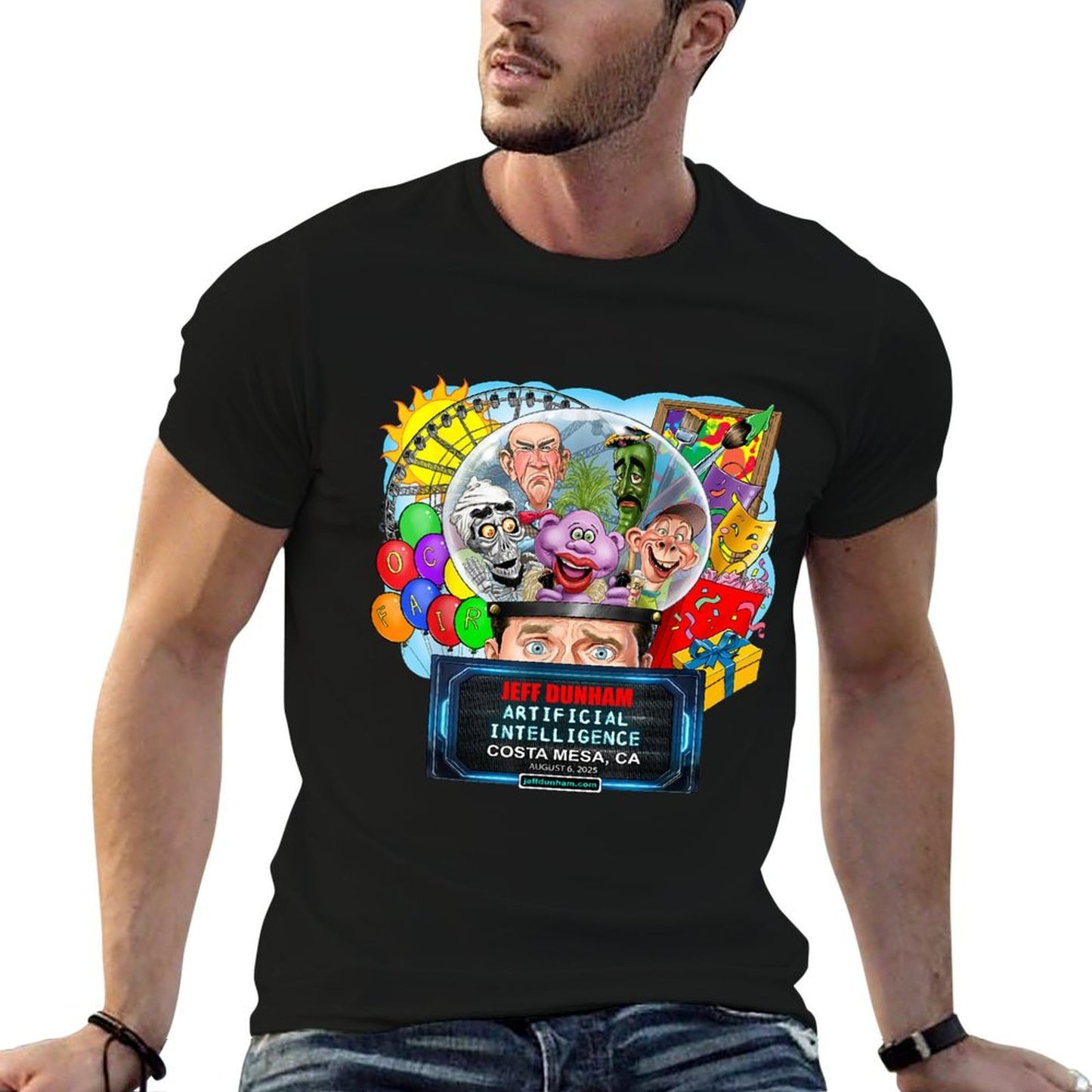 Jeff Dunham Costa Mesa, CA (2025)  Graphic-printed T-Shirt