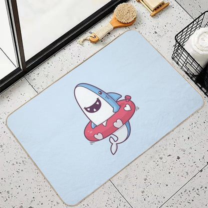 Shark Summer Fun  High-Traffic Bath Mat