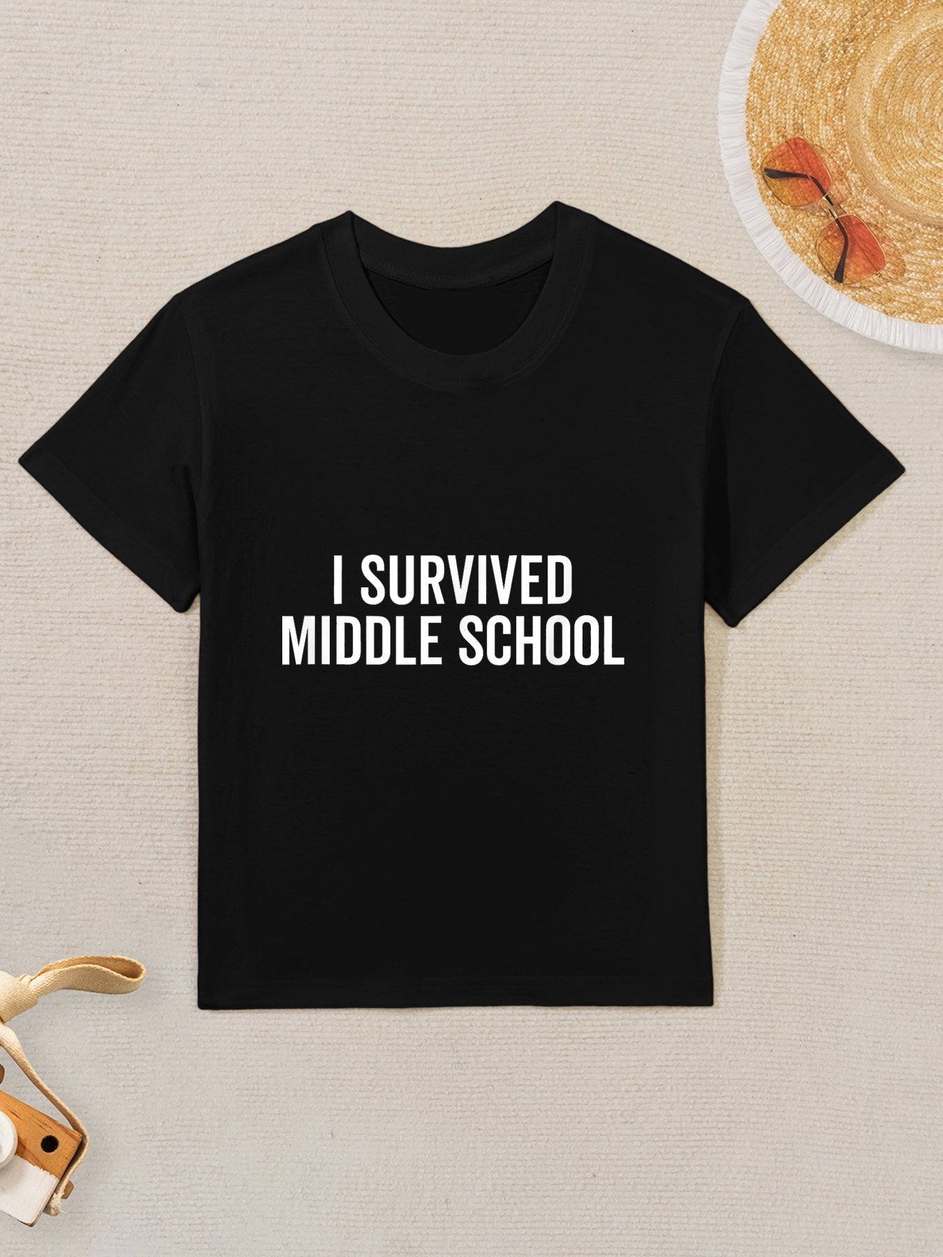 I Survived Middle School Funny Graduation School Student Kids T-Shirt