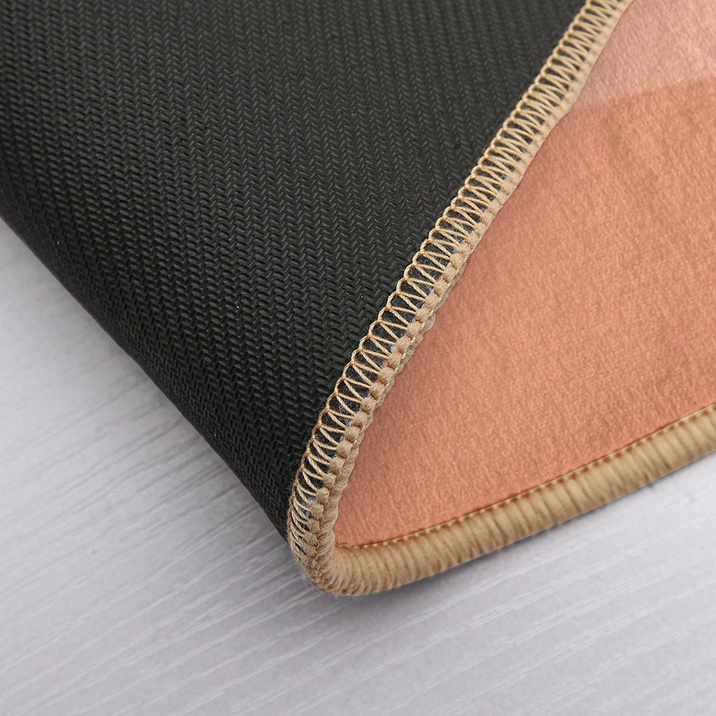 Peachy Ombre Dunes Bath Mat