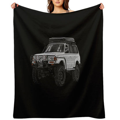 Landcruiser T-ShirtLc80 Yota Throw Blanket