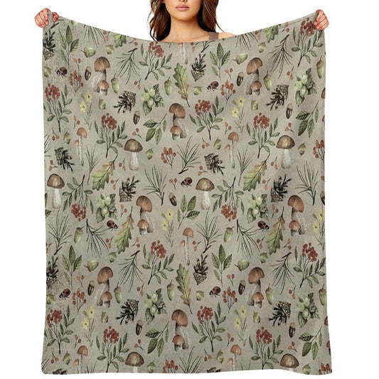 Sweet Autumn Pattern Throw Blanket