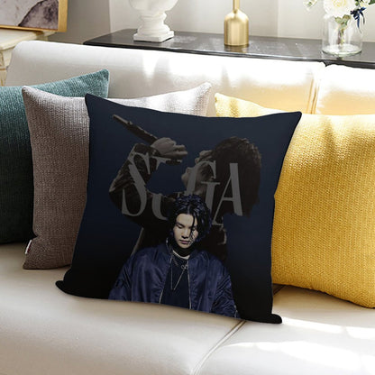 SUGA D-DAY Soft Skin-Friendly Throw Pillow