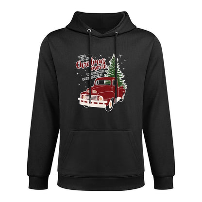 Christmas Movie Watching for Adults, Vintage Truck Pilling-Resistant Hoodie