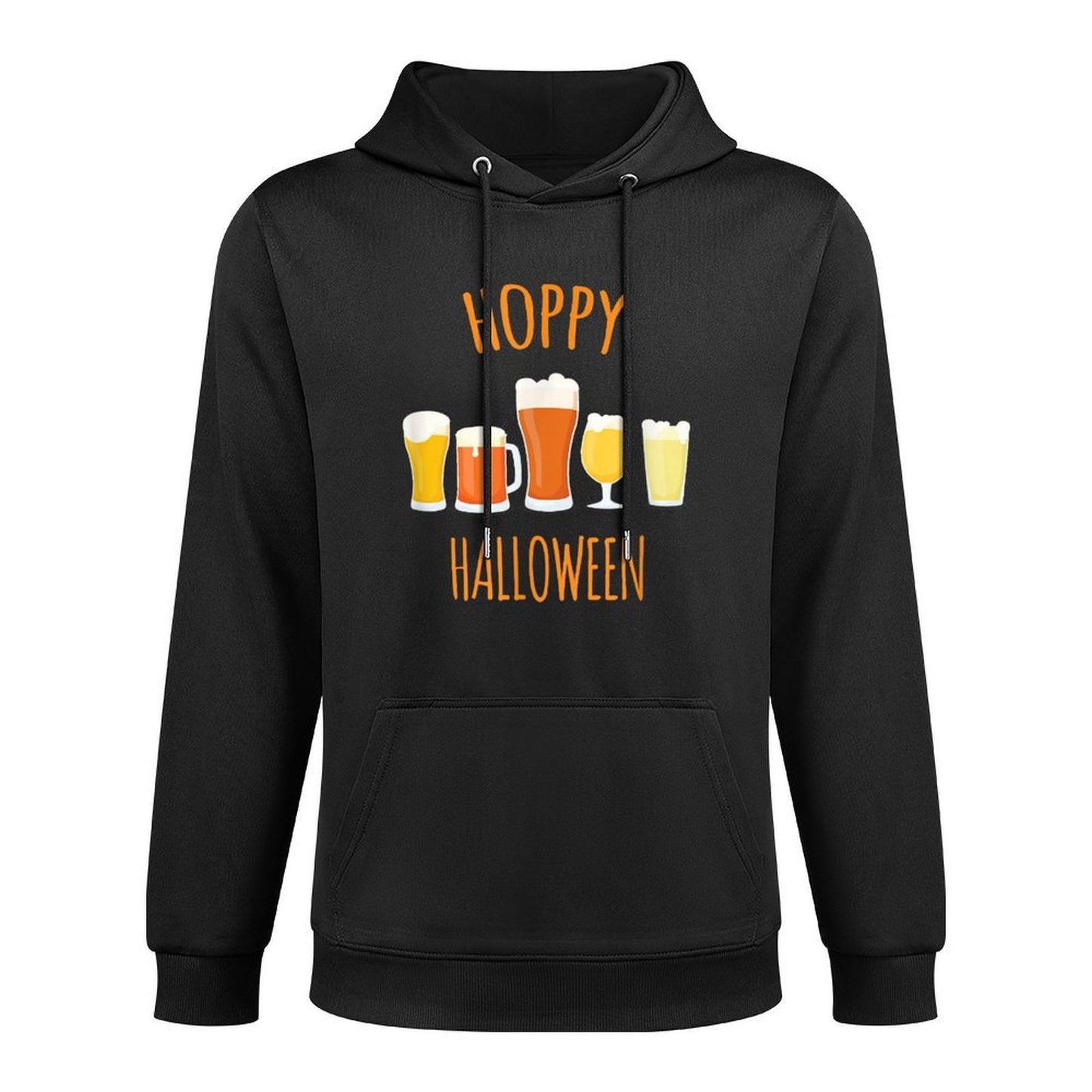 Hoppy Halloween - Funny Halloween Beer Drinking Gift Kangaroo Pocket Hoodie