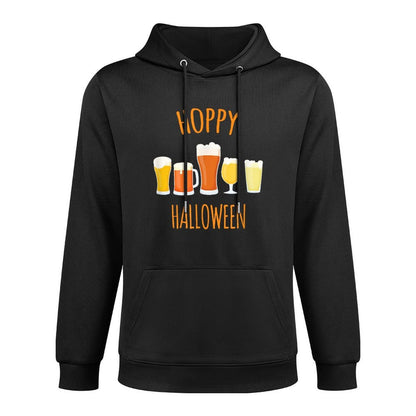 Hoppy Halloween - Funny Halloween Beer Drinking Gift Kangaroo Pocket Hoodie