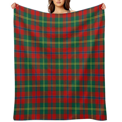 HUTCHINSON (Hutcheson) Tartan ✧ Border Reiver Clan & Family Name Plaid Throw Blanket
