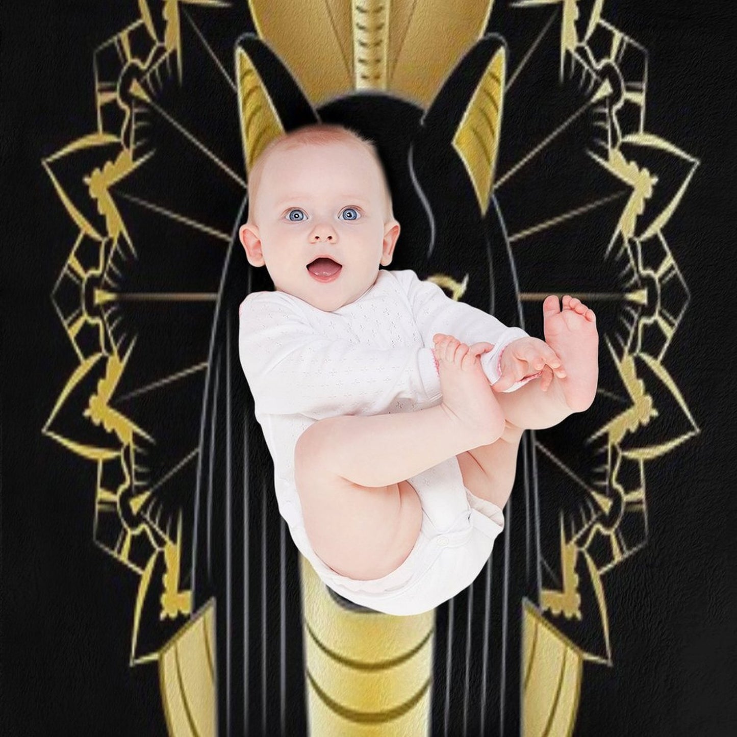 The Egyptian Goddess Sekhmet Throw Blanket