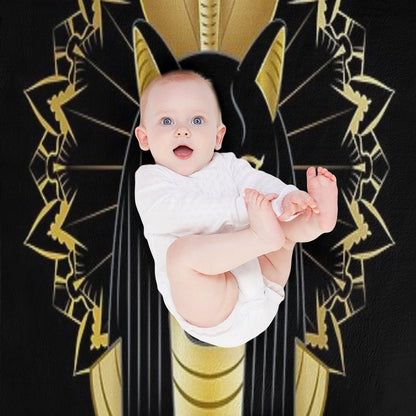 The Egyptian Goddess Sekhmet Throw Blanket