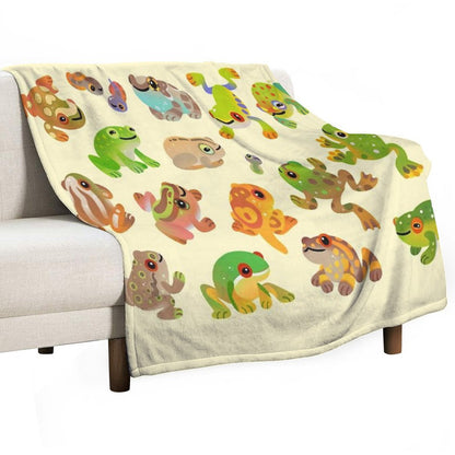 Tree Frog Throw Blanket