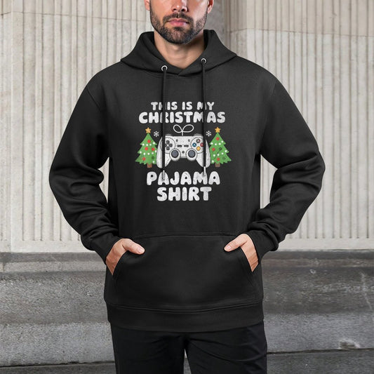 This Is My Christmas Pajama Video Game Boysn Gamer Durable Construction Hoodie