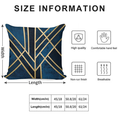 Art Deco Midnight Soft Decorative Cover Throw Pillow