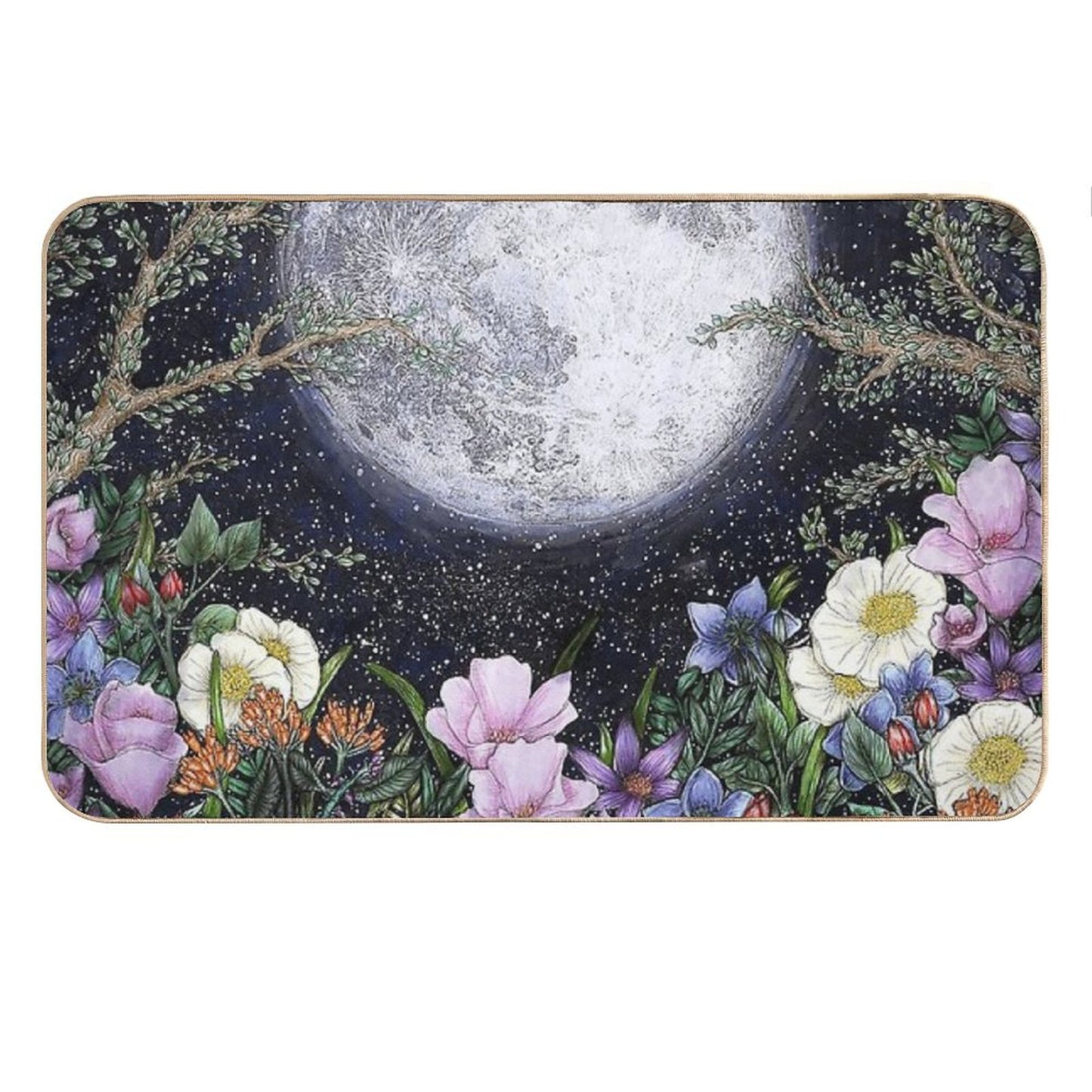 Midnight in The Garden II Bath Mat