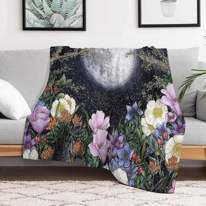 Midnight in The Garden II Throw Blanket