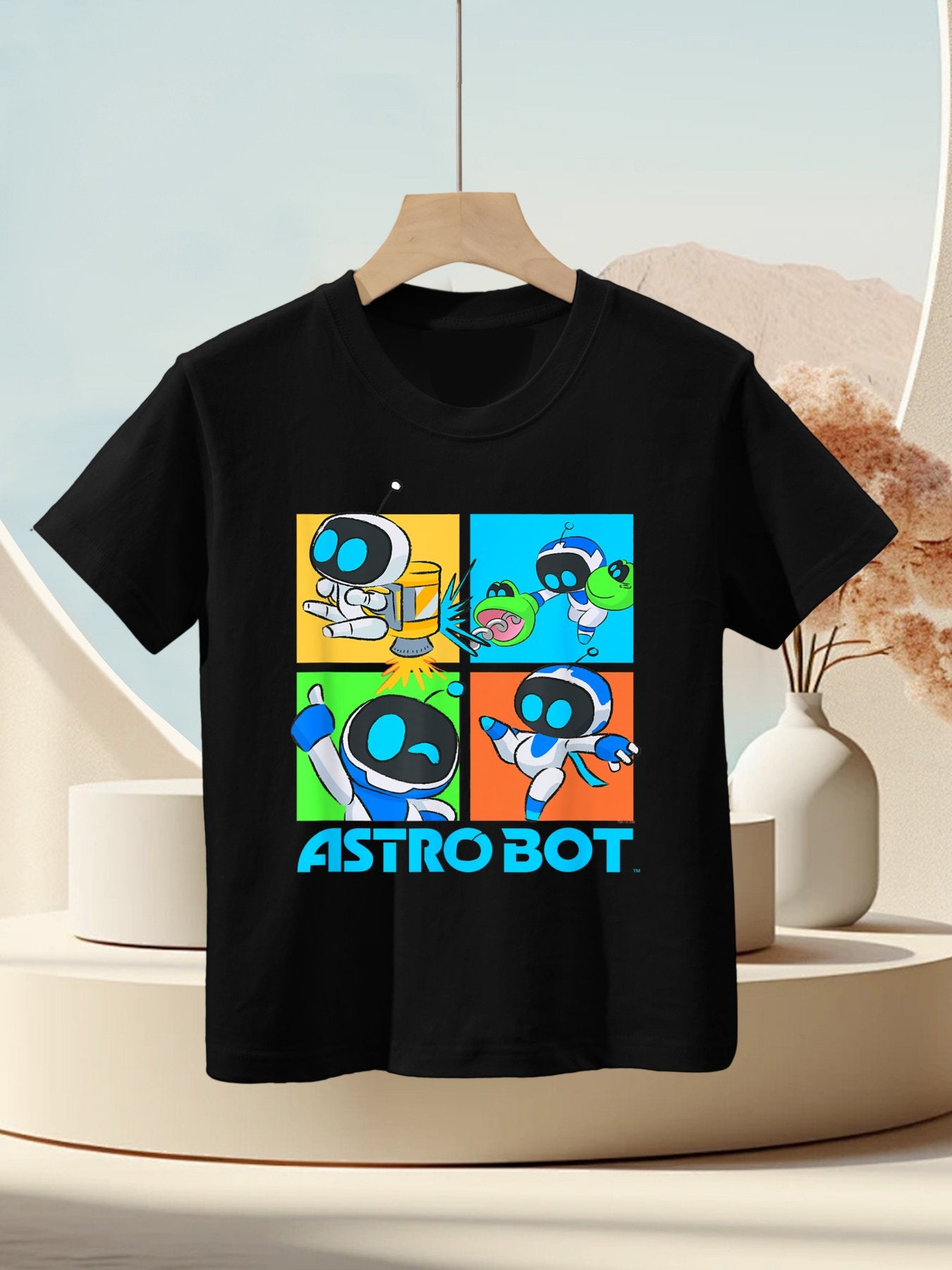 Astro Bot Rescue Mission Fighting Pose Video Game Kids T-Shirt